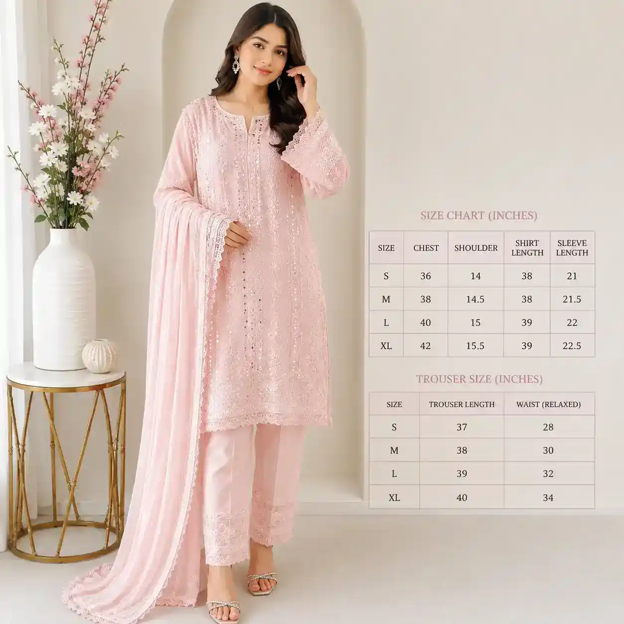 Luxury Embroidered Ethnic Suit Set